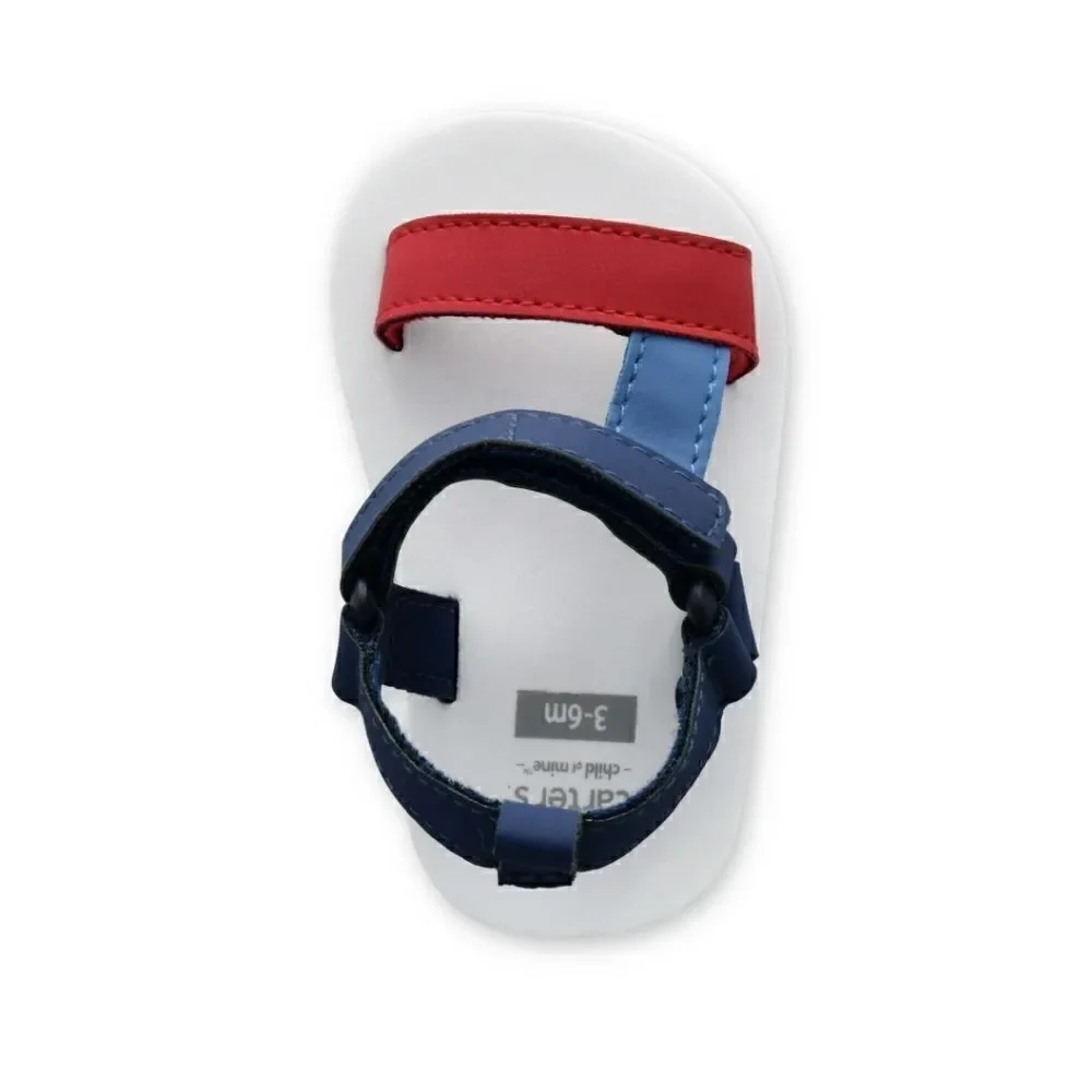 Nwt Carter's Child of Mine, Infant Baby Unisex Americana Molded River Sandal
